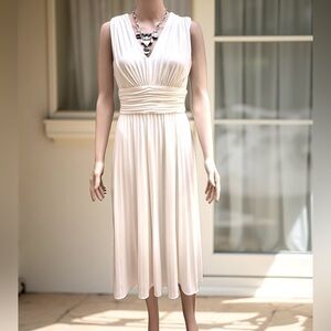 Suzi Chin Empire Waist Ruched V-Neck Dress 4